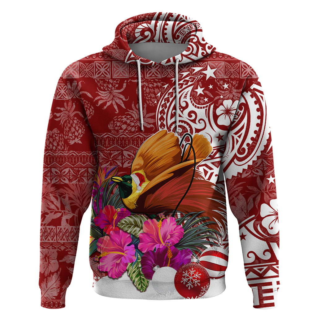 Papua New Guinea Christmas Hoodie Bird-of-Paradise Special - Wonder Print Shop
