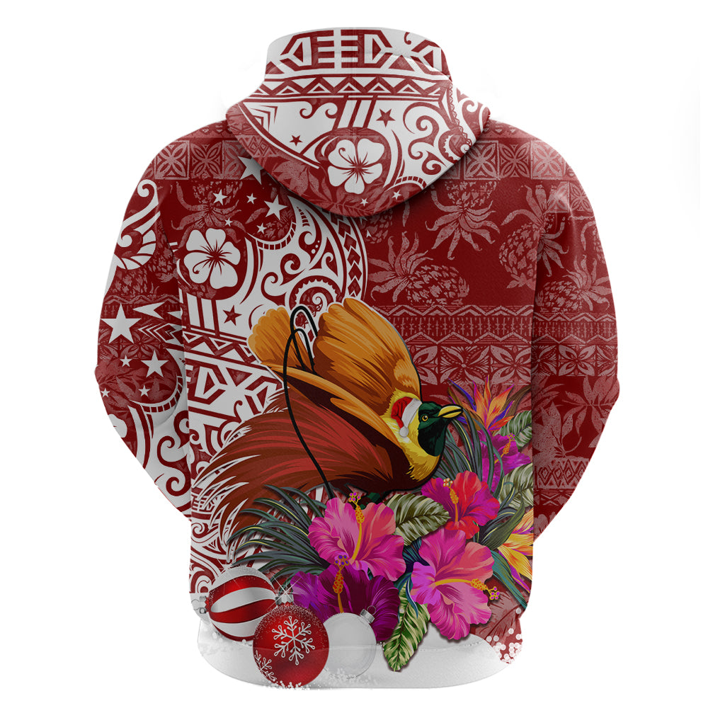 Papua New Guinea Christmas Hoodie Bird-of-Paradise Special - Wonder Print Shop
