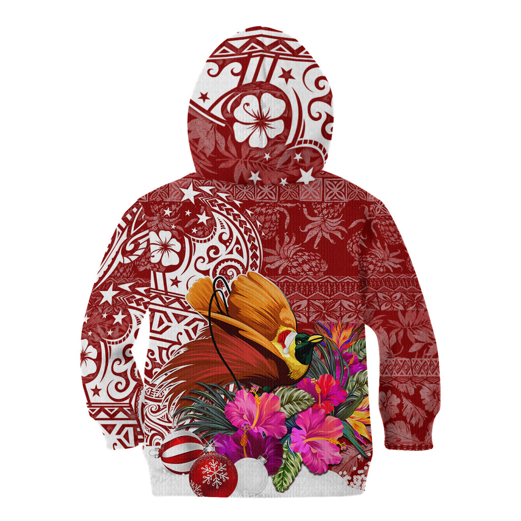 Papua New Guinea Christmas Kid Hoodie Bird-of-Paradise Special - Wonder Print Shop