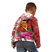 Papua New Guinea Christmas Kid Hoodie Bird-of-Paradise Special - Wonder Print Shop