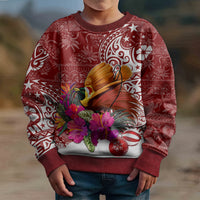 Papua New Guinea Christmas Kid Ugly Christmas Sweater Bird-of-Paradise Special - Wonder Print Shop