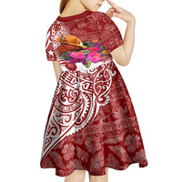 Papua New Guinea Christmas Kid Short Sleeve Dress Bird-of-Paradise Special - Wonder Print Shop