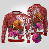 Papua New Guinea Christmas Ugly Christmas Sweater Bird-of-Paradise Special - Wonder Print Shop