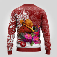 Papua New Guinea Christmas Ugly Christmas Sweater Bird-of-Paradise Special - Wonder Print Shop