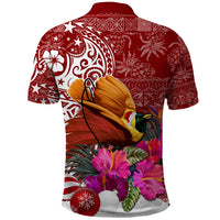 Papua New Guinea Christmas Polo Shirt Bird-of-Paradise Special - Wonder Print Shop