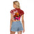 Papua New Guinea Christmas Raglan Cropped T Shirt Bird-of-Paradise Special - Wonder Print Shop