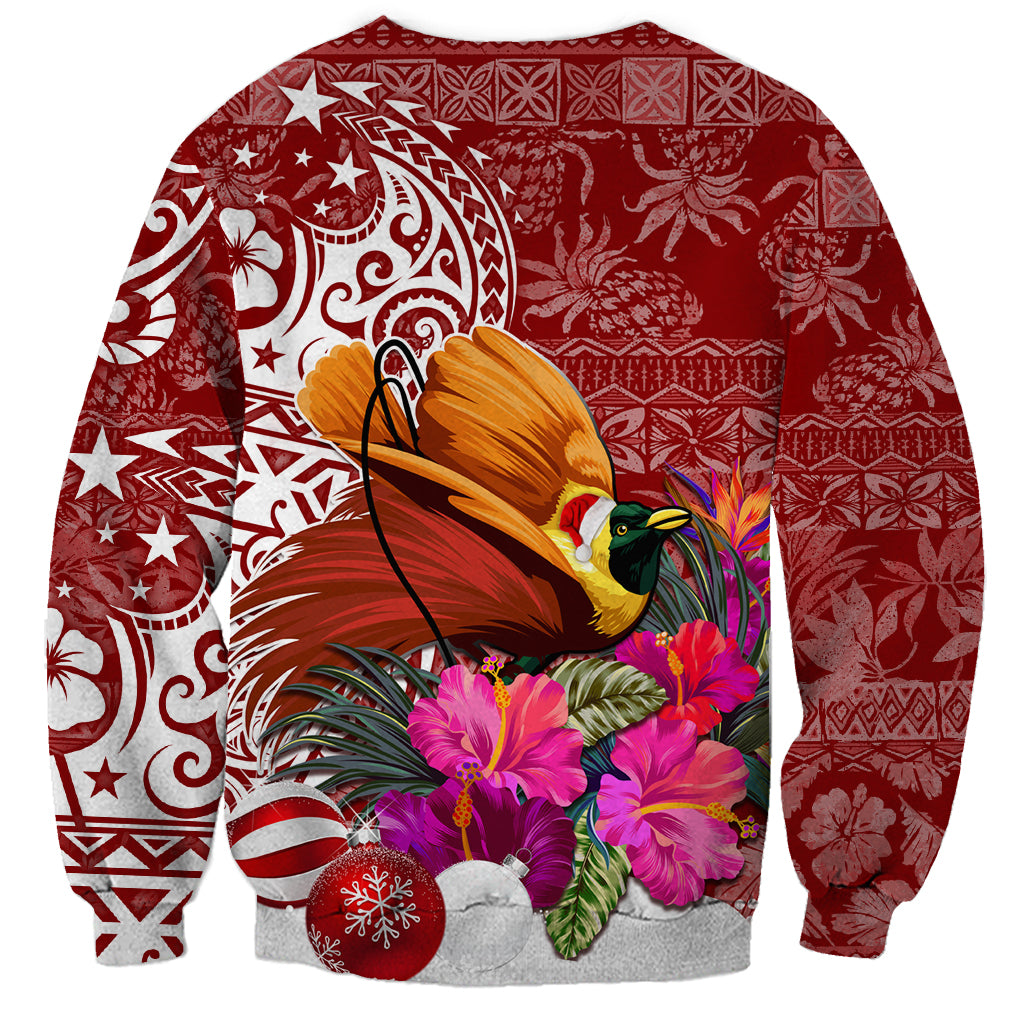 Papua New Guinea Christmas Sweatshirt Bird-of-Paradise Special - Wonder Print Shop