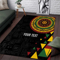 Personalized Adinkra Akan Culture Area Rug Afrikan Colors