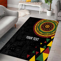 Personalized Adinkra Akan Culture Area Rug Afrikan Colors