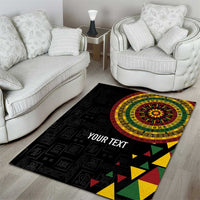 Personalized Adinkra Akan Culture Area Rug Afrikan Colors