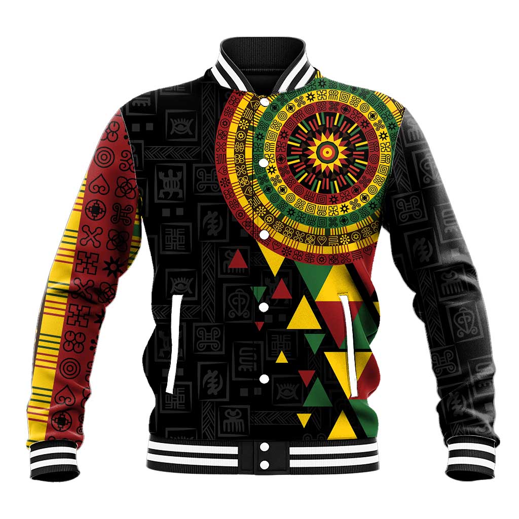 Personalized Adinkra Akan Culture Baseball Jacket Afrikan Colors