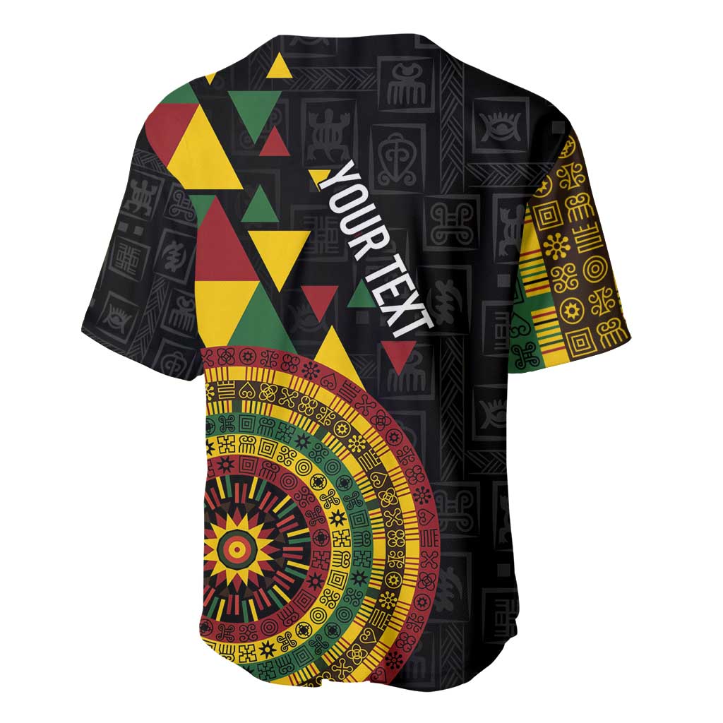 Personalized Adinkra Akan Culture Baseball Jersey Afrikan Colors