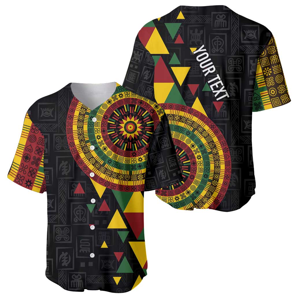 Personalized Adinkra Akan Culture Baseball Jersey Afrikan Colors