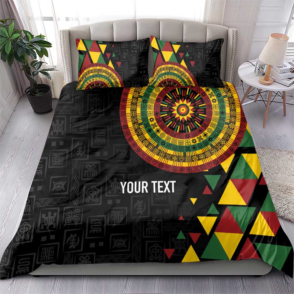 Personalized Adinkra Akan Culture Bedding Set Afrikan Colors