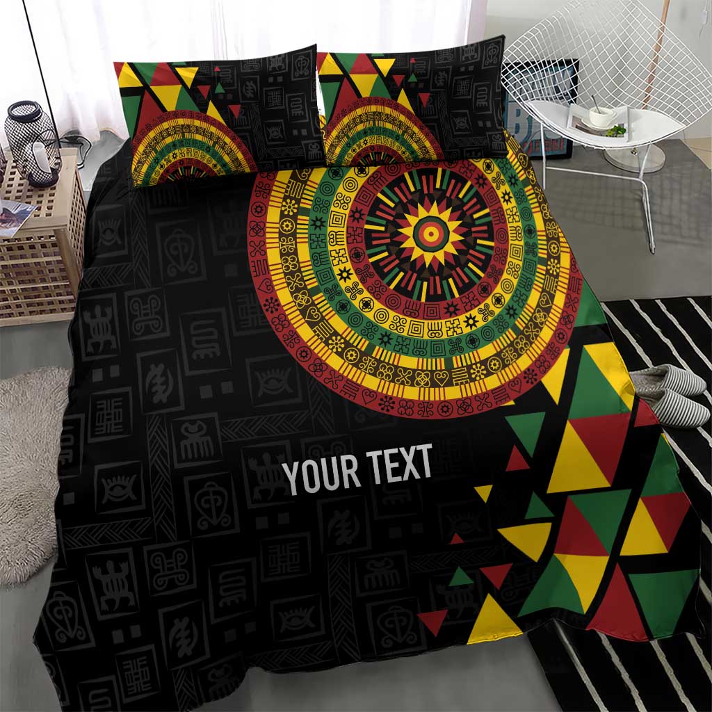 Personalized Adinkra Akan Culture Bedding Set Afrikan Colors