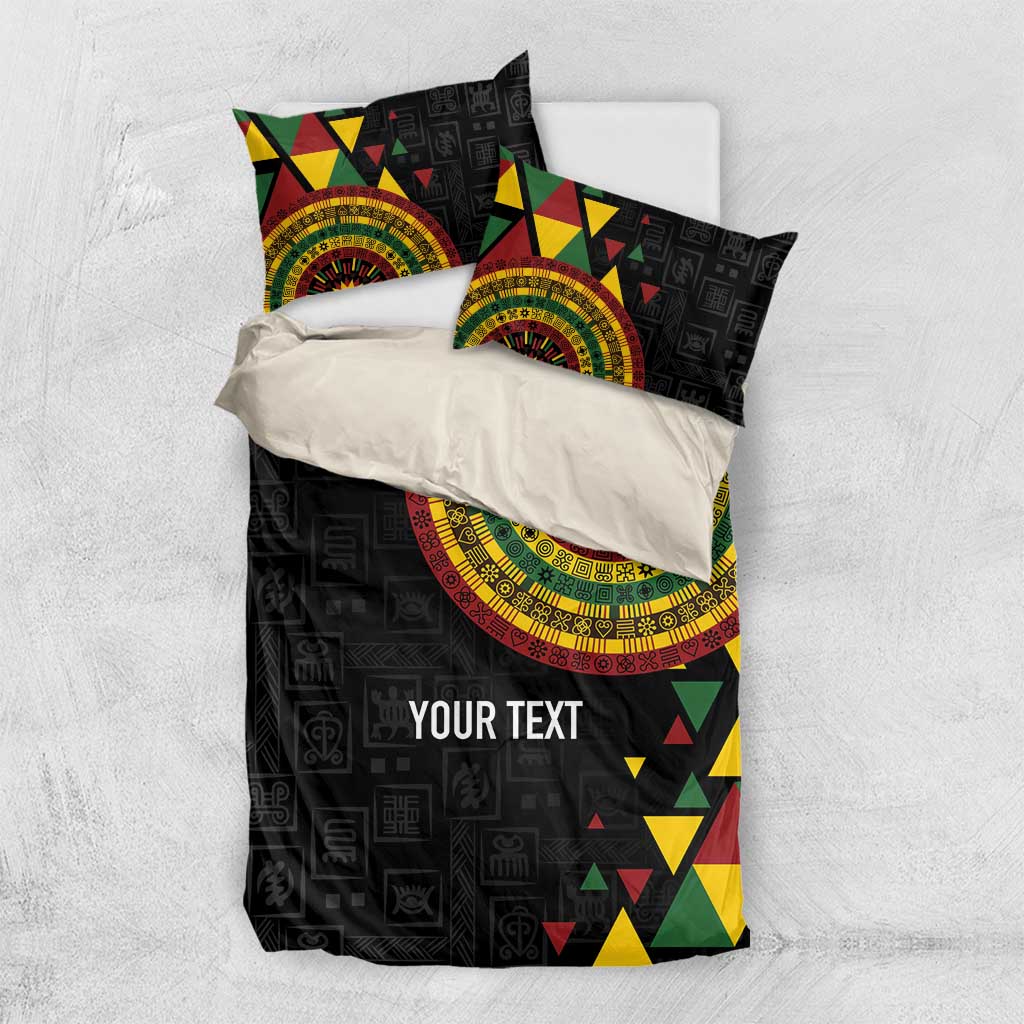 Personalized Adinkra Akan Culture Bedding Set Afrikan Colors
