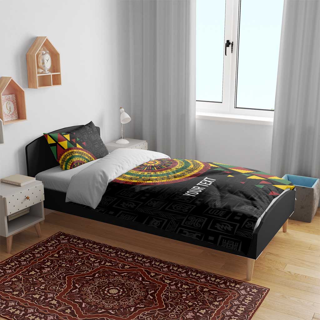 Personalized Adinkra Akan Culture Bedding Set Afrikan Colors
