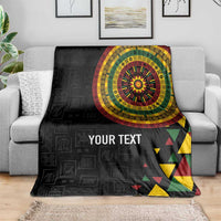 Personalized Adinkra Akan Culture Blanket Afrikan Colors