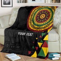 Personalized Adinkra Akan Culture Blanket Afrikan Colors