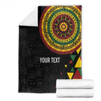 Personalized Adinkra Akan Culture Blanket Afrikan Colors