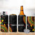 Personalized Adinkra Akan Culture 4 in 1 Can Cooler Tumbler Afrikan Colors