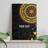 Personalized Adinkra Akan Culture Canvas Wall Art Afrikan Colors