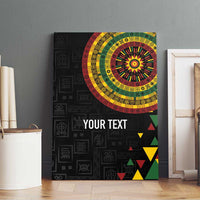 Personalized Adinkra Akan Culture Canvas Wall Art Afrikan Colors