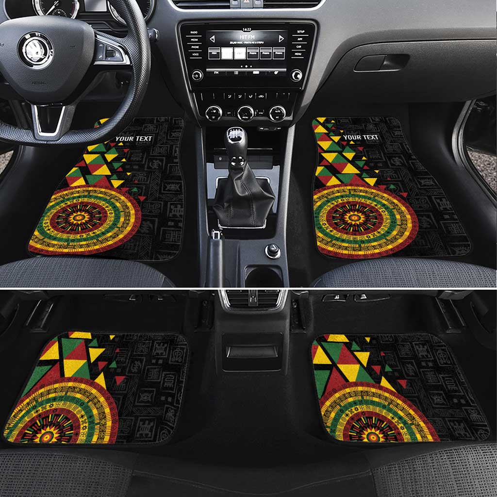 Personalized Adinkra Akan Culture Car Mats Afrikan Colors