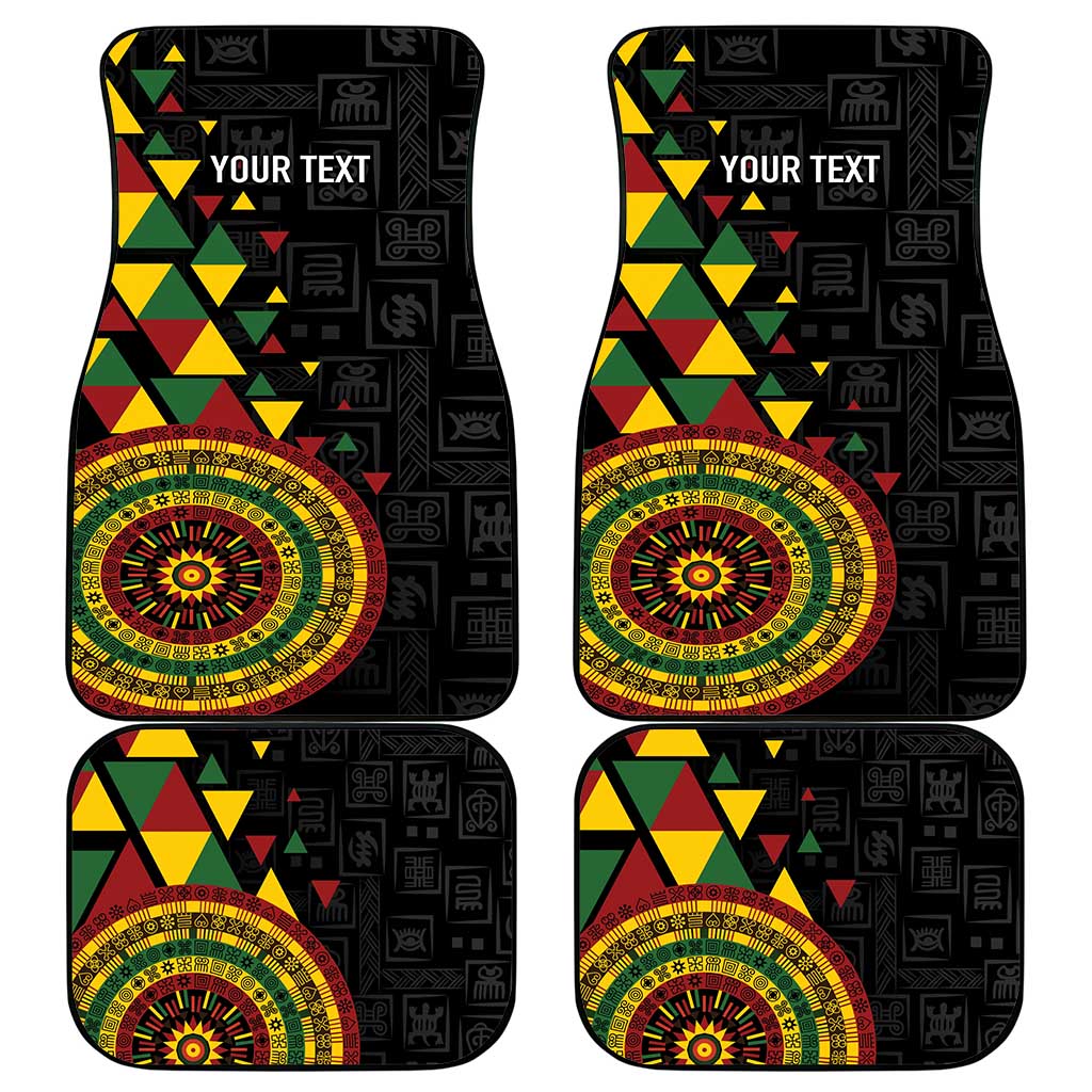 Personalized Adinkra Akan Culture Car Mats Afrikan Colors