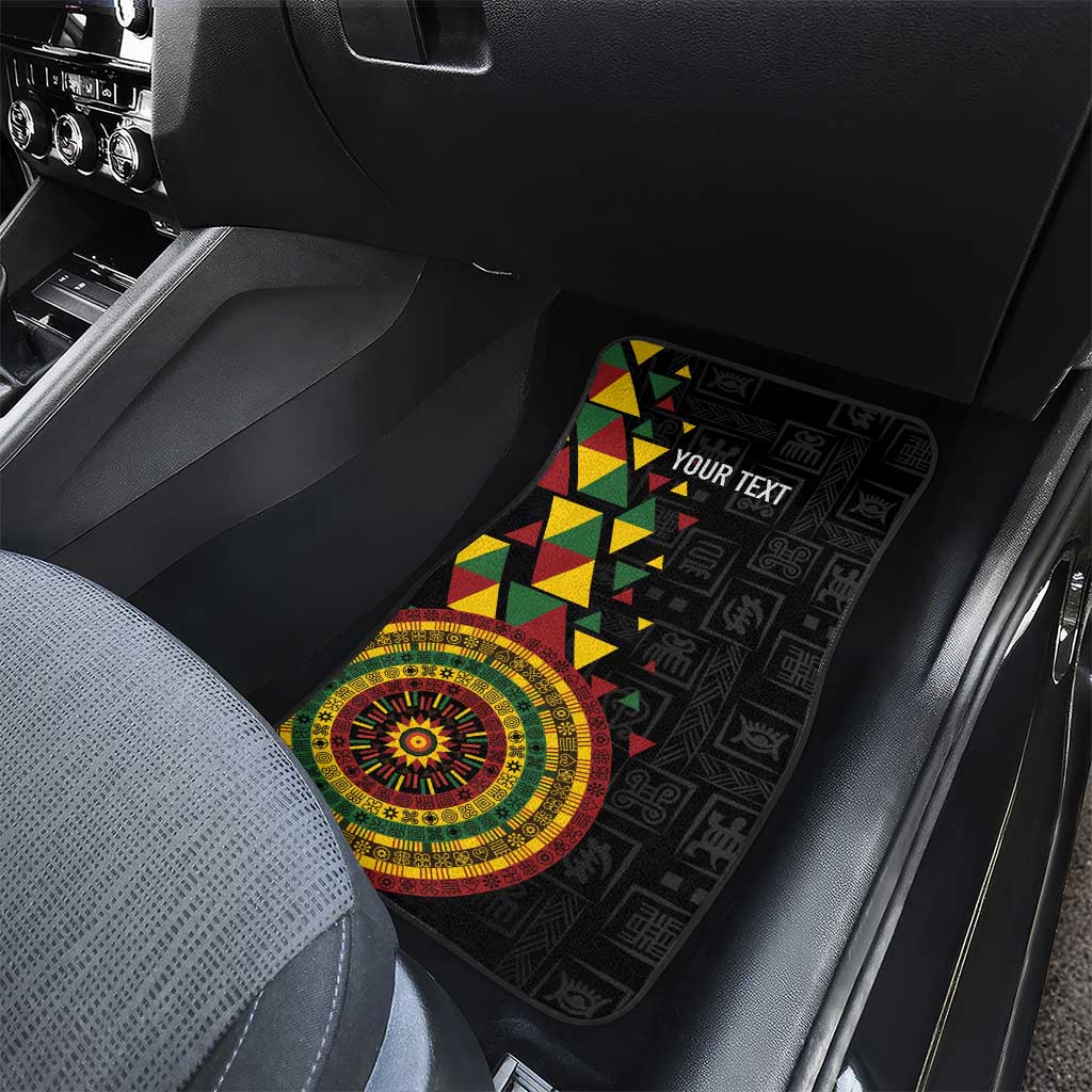 Personalized Adinkra Akan Culture Car Mats Afrikan Colors
