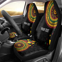 Personalized Adinkra Akan Culture Car Seat Cover Afrikan Colors