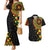 Personalized Adinkra Akan Culture Couples Matching Mermaid Dress and Hawaiian Shirt Afrikan Colors