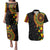 Personalized Adinkra Akan Culture Couples Matching Puletasi and Hawaiian Shirt Afrikan Colors