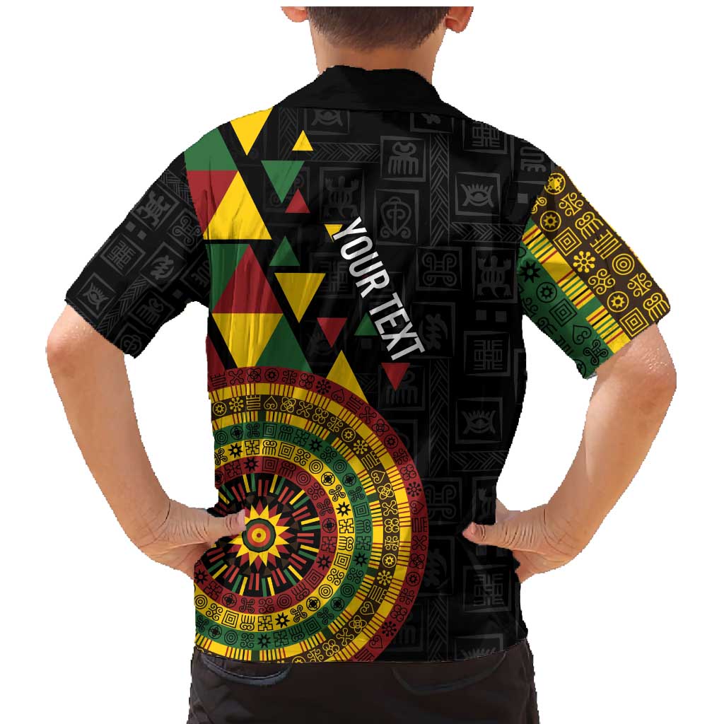 Personalized Adinkra Akan Culture Family Matching Mermaid Dress and Hawaiian Shirt Afrikan Colors