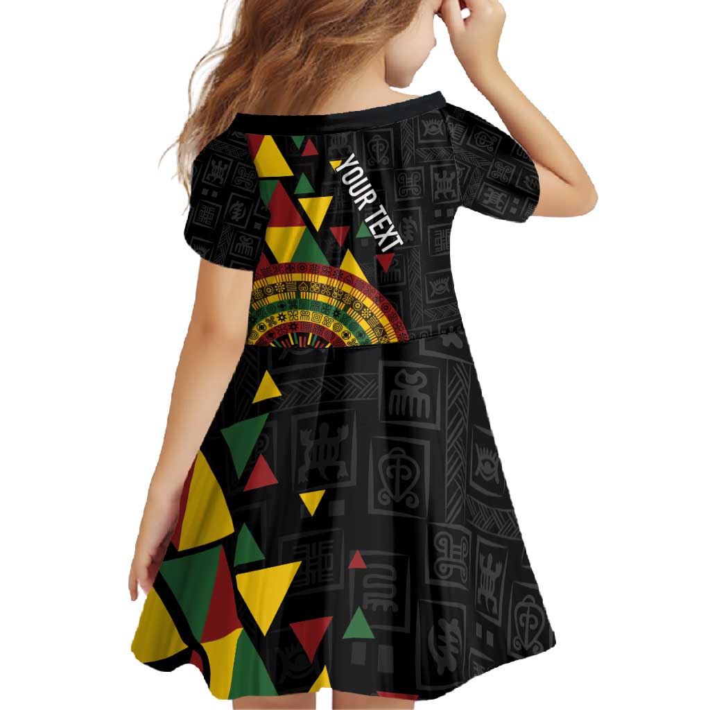 Personalized Adinkra Akan Culture Family Matching Off Shoulder Maxi Dress and Hawaiian Shirt Afrikan Colors
