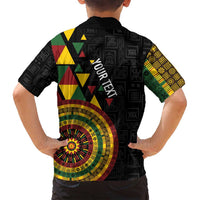 Personalized Adinkra Akan Culture Family Matching Puletasi and Hawaiian Shirt Afrikan Colors