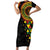 Personalized Adinkra Akan Culture Family Matching Short Sleeve Bodycon Dress and Hawaiian Shirt Afrikan Colors