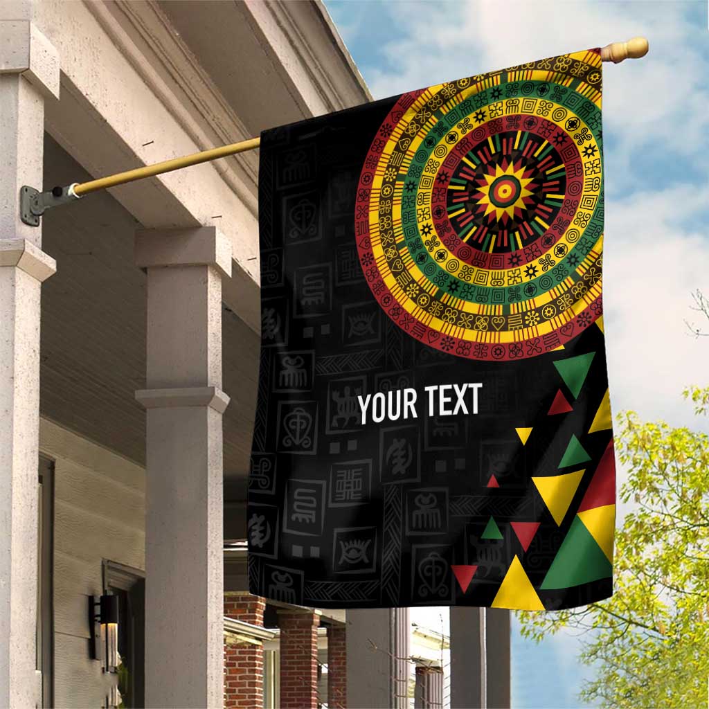Personalized Adinkra Akan Culture Garden Flag Afrikan Colors