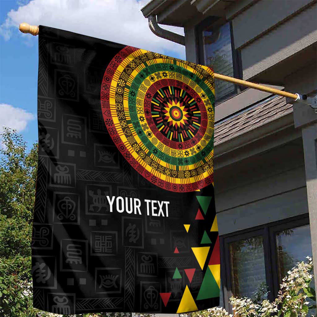 Personalized Adinkra Akan Culture Garden Flag Afrikan Colors