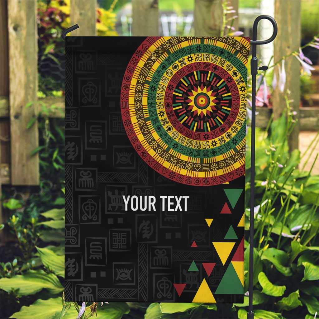 Personalized Adinkra Akan Culture Garden Flag Afrikan Colors