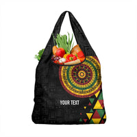 Personalized Adinkra Akan Culture Grocery Bag Afrikan Colors