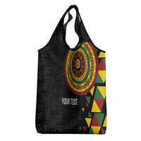 Personalized Adinkra Akan Culture Grocery Bag Afrikan Colors