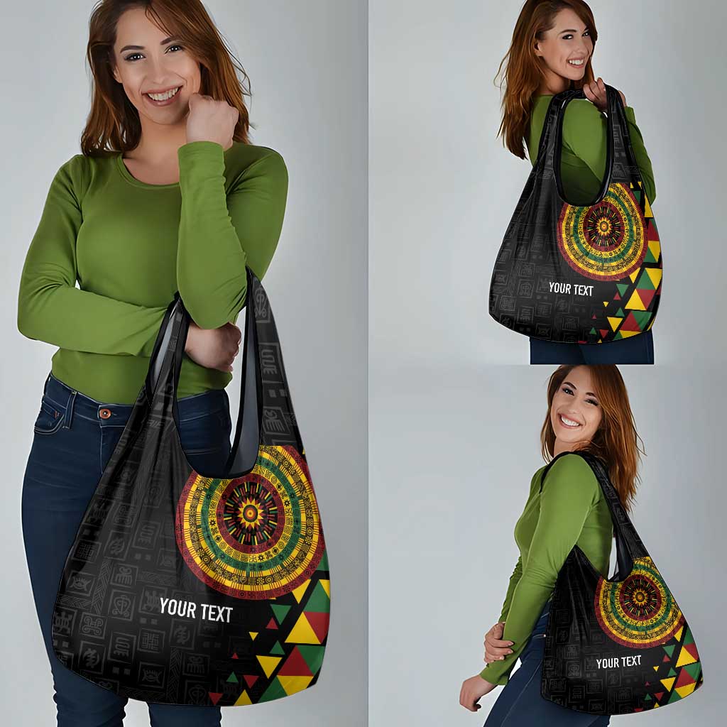 Personalized Adinkra Akan Culture Grocery Bag Afrikan Colors