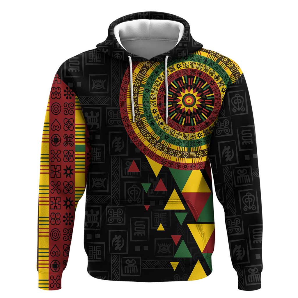 Personalized Adinkra Akan Culture Hoodie Afrikan Colors