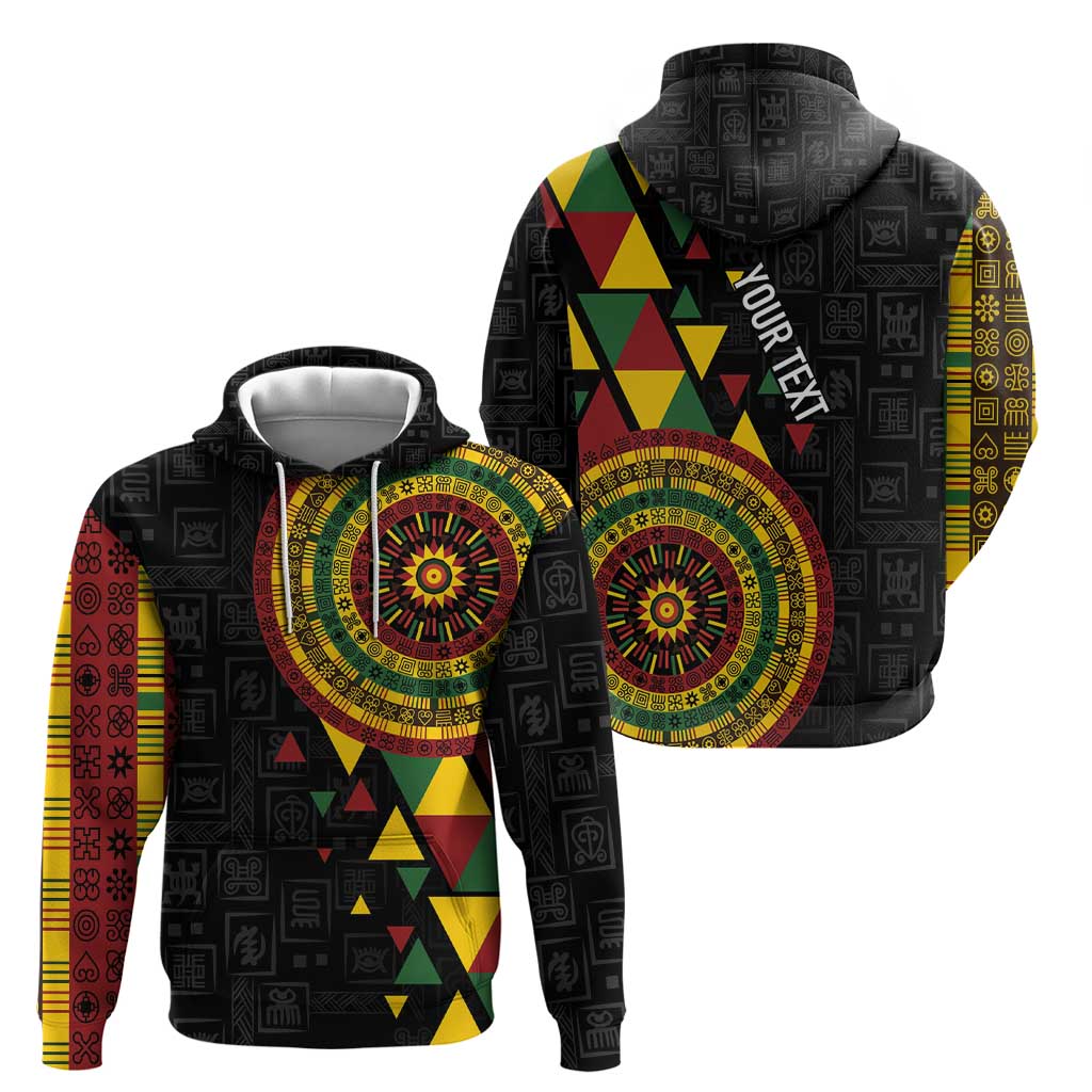 Personalized Adinkra Akan Culture Hoodie Afrikan Colors