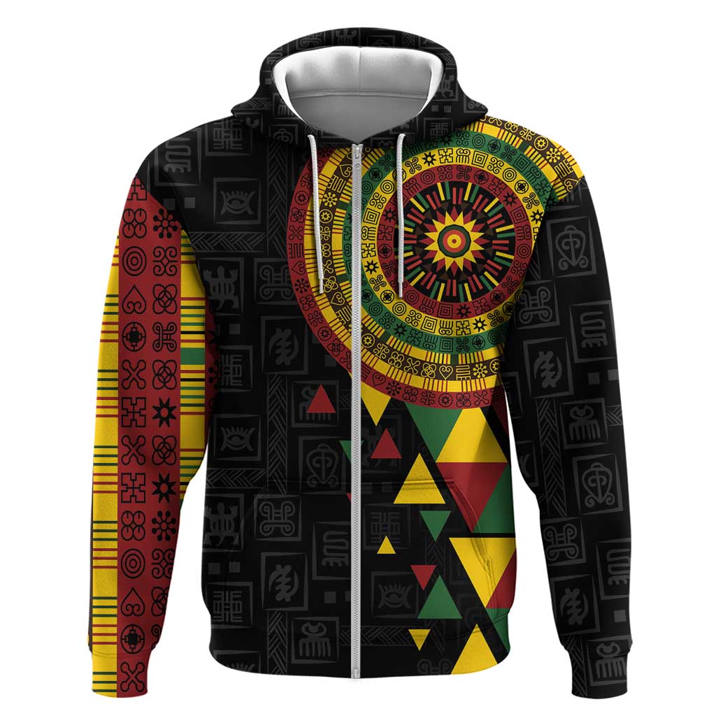 Personalized Adinkra Akan Culture Hoodie Afrikan Colors