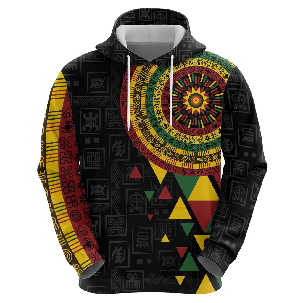 Personalized Adinkra Akan Culture Hoodie Afrikan Colors