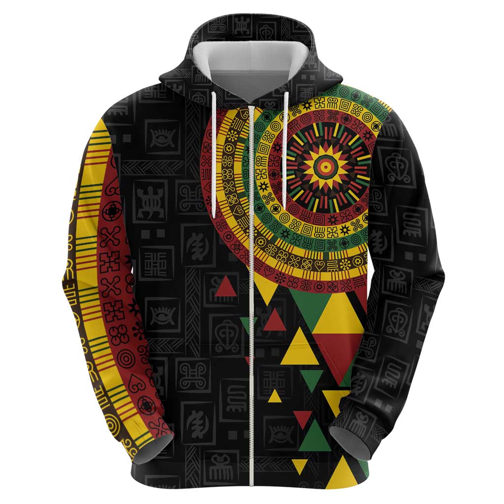 Personalized Adinkra Akan Culture Hoodie Afrikan Colors