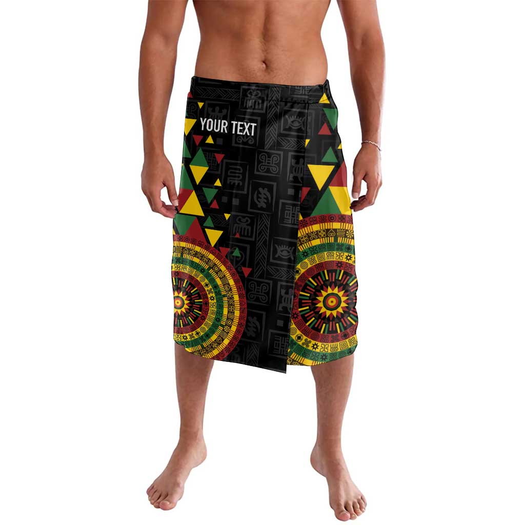 Personalized Adinkra Akan Culture Lavalava Afrikan Colors