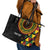 Personalized Adinkra Akan Culture Leather Tote Bag Afrikan Colors